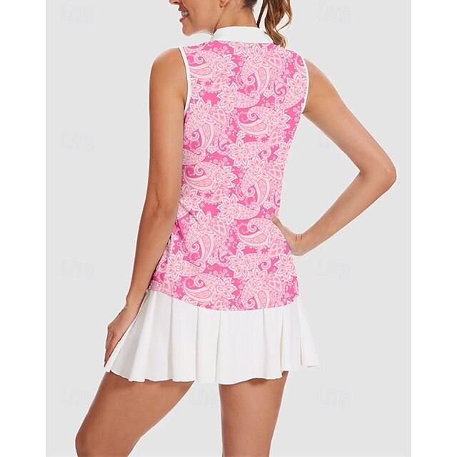 Women's Graphic Tennis Shirt Sleeveless Print UPF50+ Quick