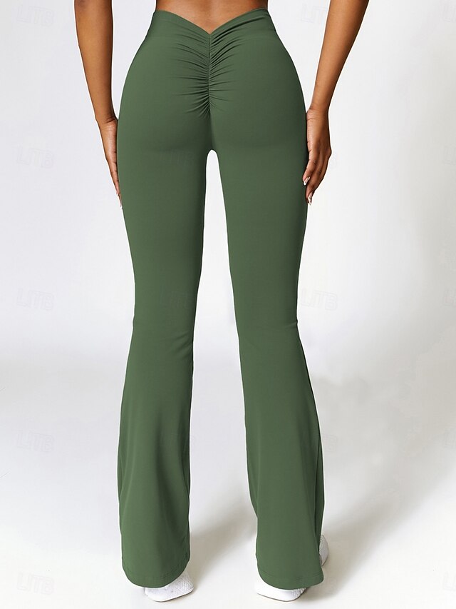 Women's Bell Bottom Chinos Vacation Streetwear Casual Full