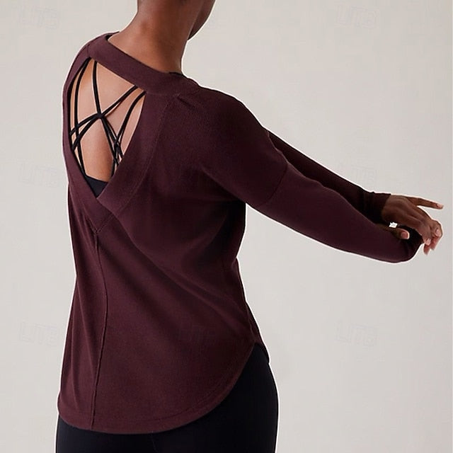 Women's Yoga Shirts Yoga Tank Tops Workout Tops Crew Neck