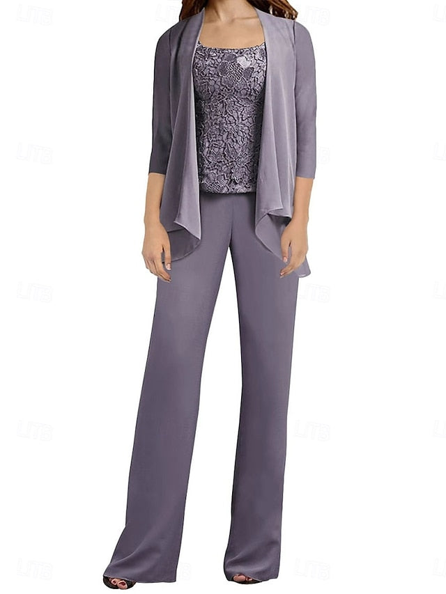 Dress Bride Wedding Mother of Guest the Simple Pantsuit Elegant