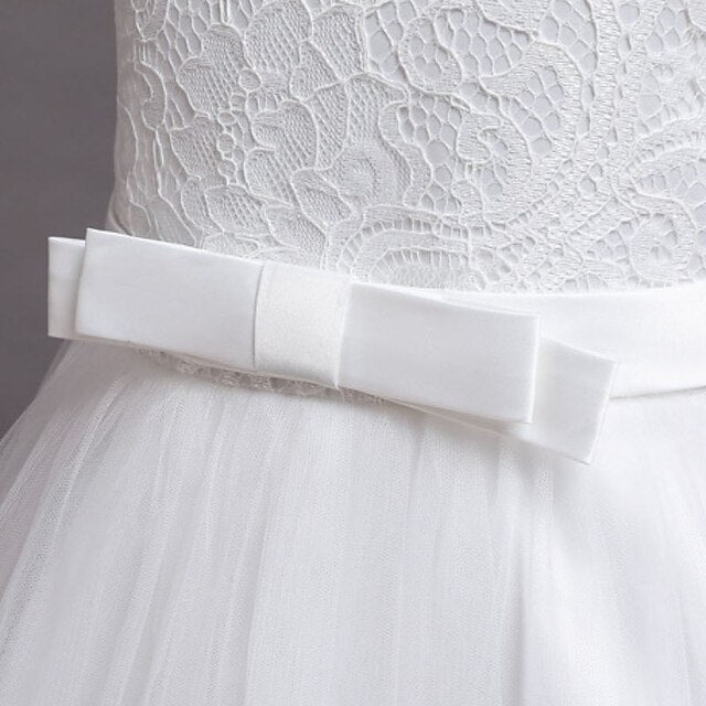 Kids Plain Dress Little Line Floral Girls' A Party