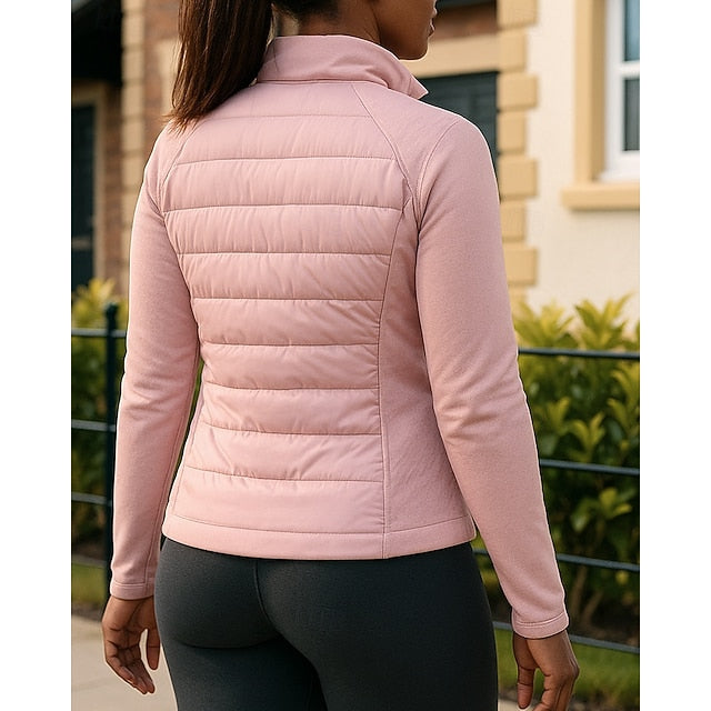 Women's Puffer Jacket outdoor coat Full Zip Long Sleeve Top