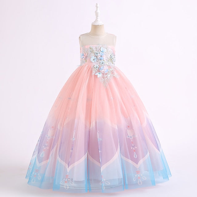Flower Dress Party Kids Girl Girls'