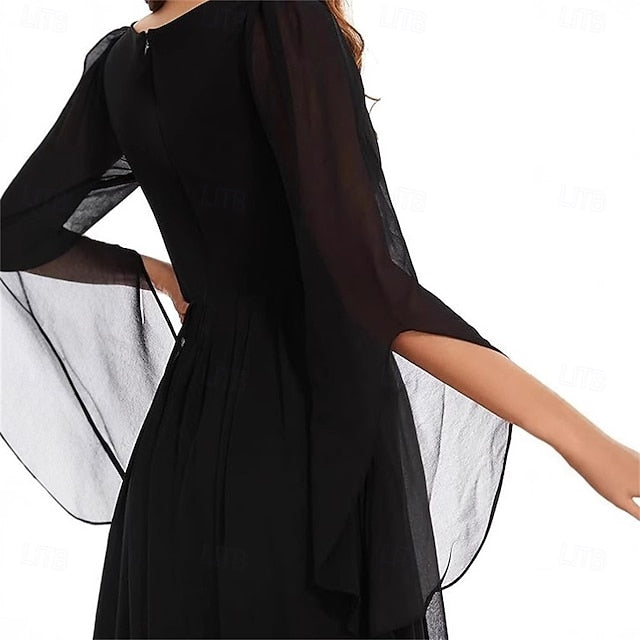 Neck Dress V Simple A-Line Mother of Elegant Bride the Floor