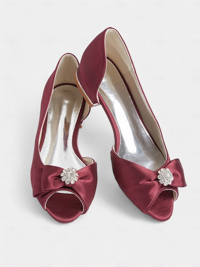 satin luxurious flats with crafted a sparkling Elegant in