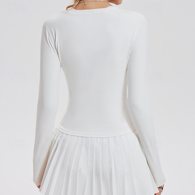 Women's Running T-Shirt Gym Shirt Sports Top Long Sleeve