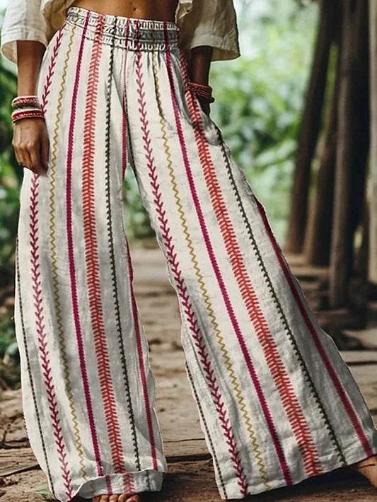 Women's Wide Leg Pants Trousers Palazzo Pants Fashion Boho