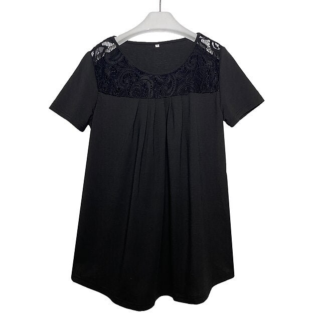 Shirt Lace Shirt Blouse White Lace Shirt Women's Black