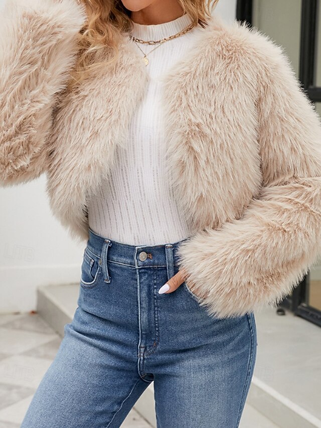 Faux Coat Warm Furs Comfortable Winter Fur Women's