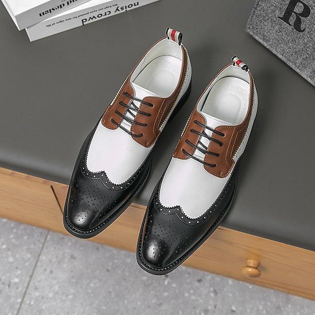 Wingtip with Men's White Brown Oxford and Shoes