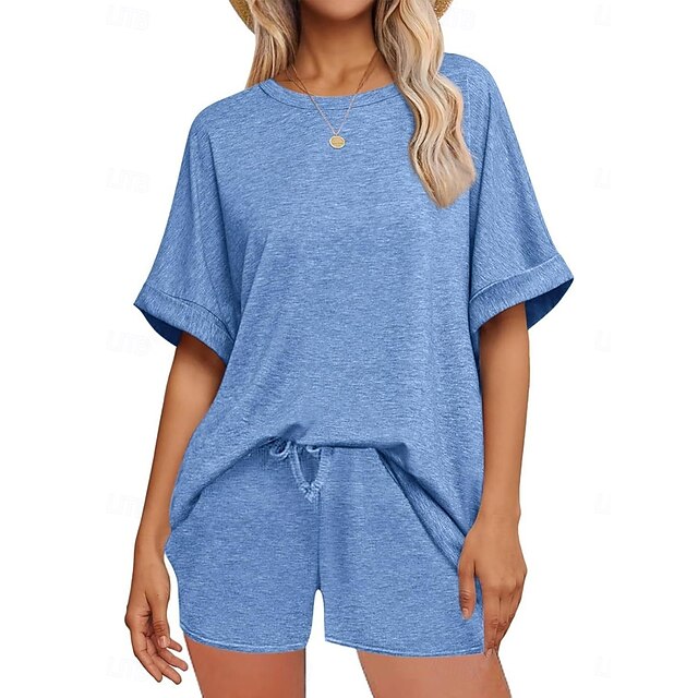 Women's Shorts Sets Bolero Top Short Sleeve Round Neck