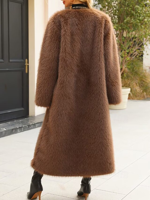 Women's Warm Comfortable Coat Fur Faux Furs