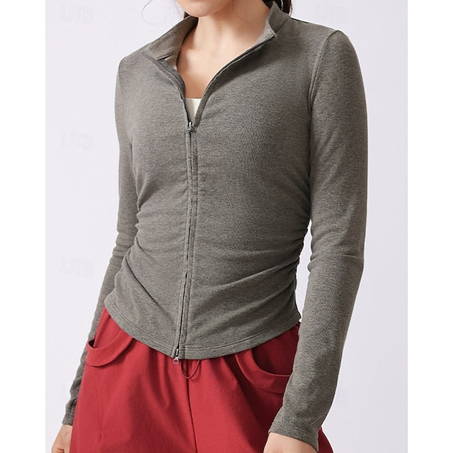 Women's Solid Colored Tennis Shirt Sport Top Stylish Golf