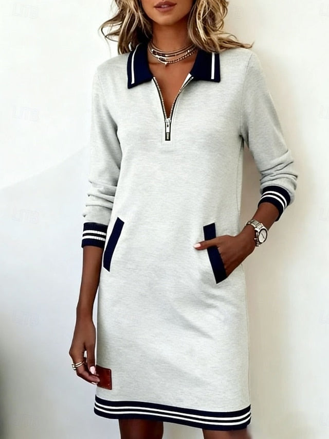 Women's Knee Length Dress Shift Dress Casual Street Holiday