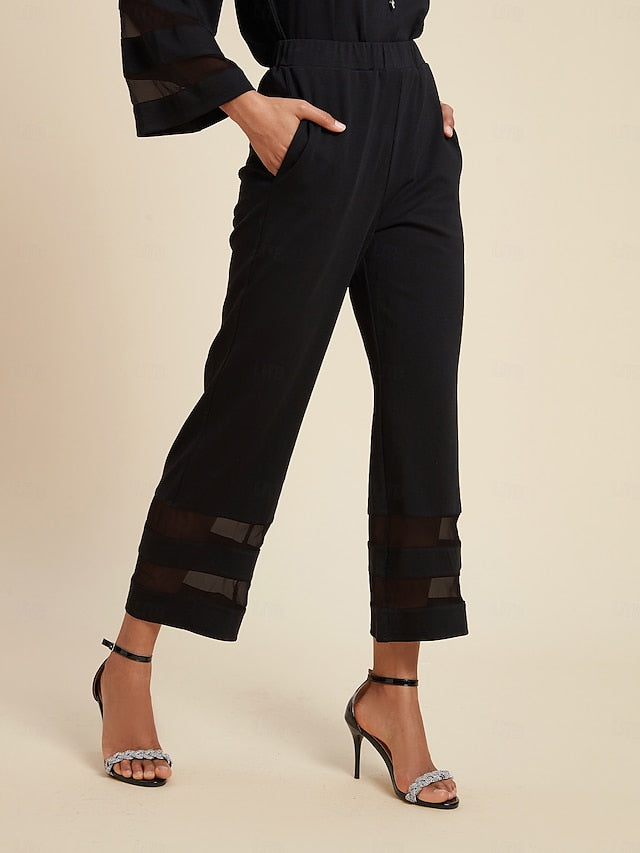 Women's Chiffon Modal Illusion Sleeve Matching Shirt &