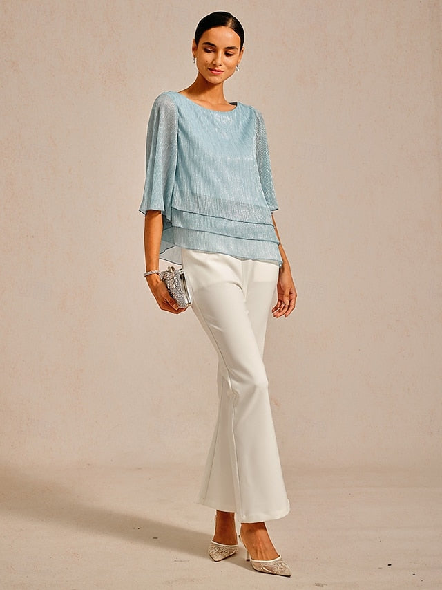 Women's Blouse Dressy Tops Flowy Tops Chiffon Tops Sequins