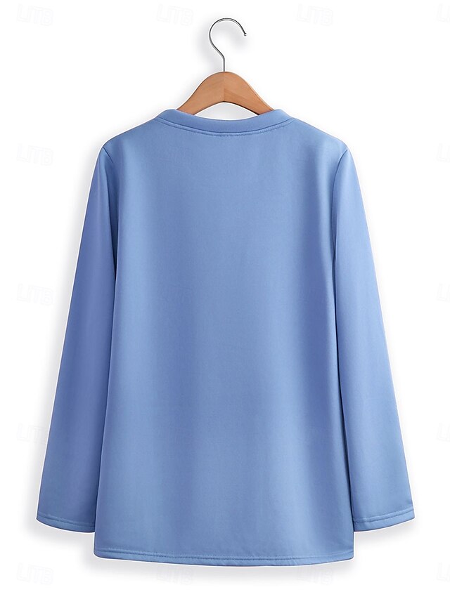 Women's Pajamas Set Fleece Lined 2 Pieces Sweatshirt