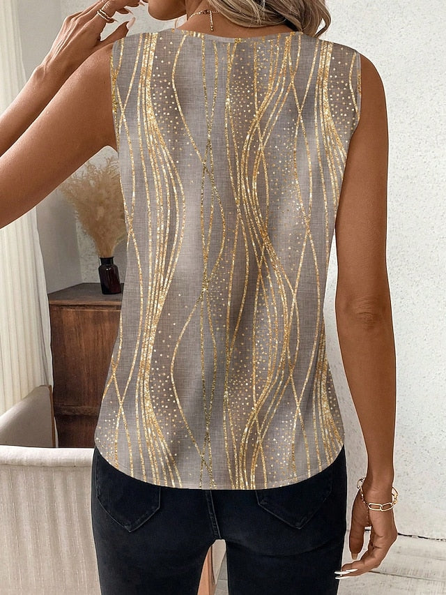 Women's Camisole Tank Top Print Graphic Polka Dot Striped