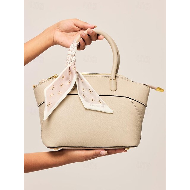 Leather Office Handbag Holiday PU Daily Bucket Bag Women's