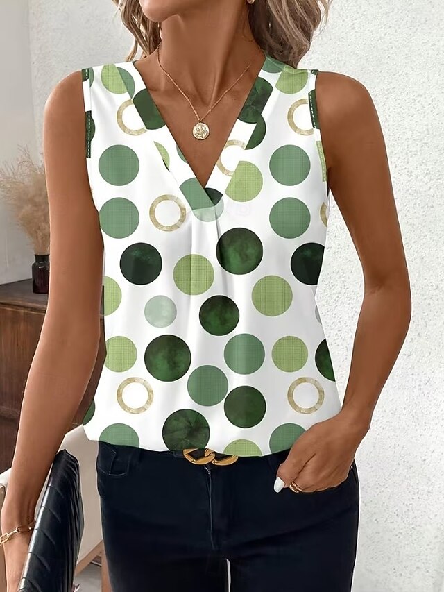 Women's Tank Top Graphic Geometric Abstract Elegant Vintage