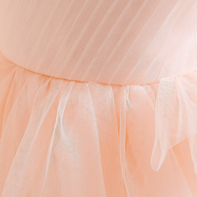 Sleeveless Party Color Solid Girls' Dress Formal Kids