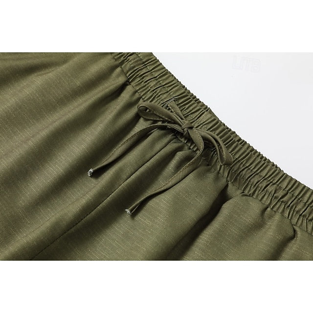 Women's Wide Leg Slacks Boho Full Length Natural Flower