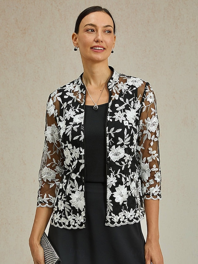 Women's Dressy Tops Lace Tops Floral Elegant Vintage High