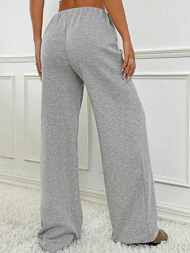 Women's Slacks Pants Trousers Streetwear Casual Full Length