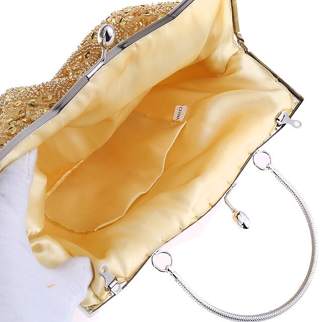 Women's Purse Beaded Vintage Clutch – Evening White