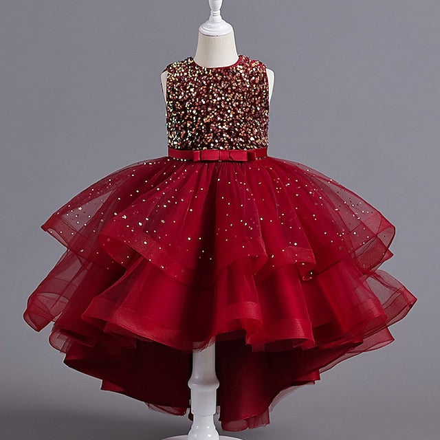 Girl Flower Performance Party Girls' Dress