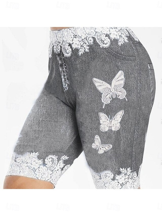 Women's Shorts Leggings Vacation Streetwear Casual Knee