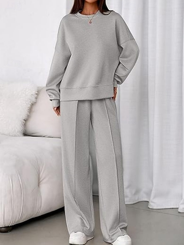 Women's Two Piece Sets Pants Sets Bolero Top Long Sleeve