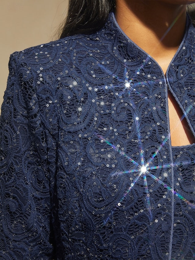 Women's Dressy Tops Twinset Sequins Rhinestone Animal