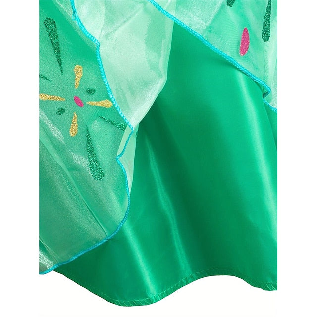 Fairytale Dress Party Frozen Princess Anna Theme Flower Girl