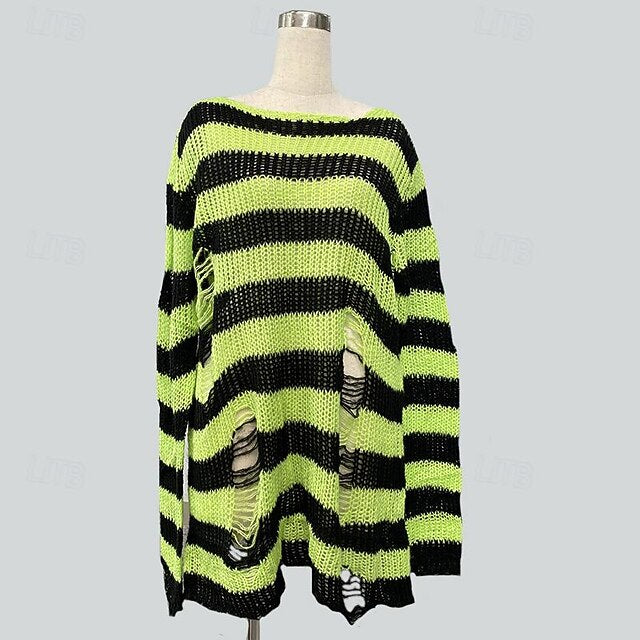 Punk & Gothic Y2K Rib Knit Knitted Cardigans Sweaters Fancy