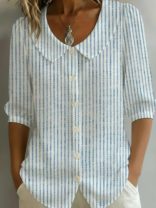 Women's Shirt Boho Shirt Floral Graphic Geometric Elegant
