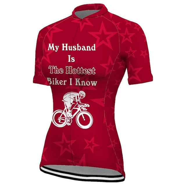 Women's Cycling Jersey Graphic Funny Short Sleeve Bike