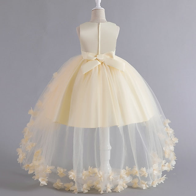 Girls' Toddler Color Solid Party Sleeveless Dress