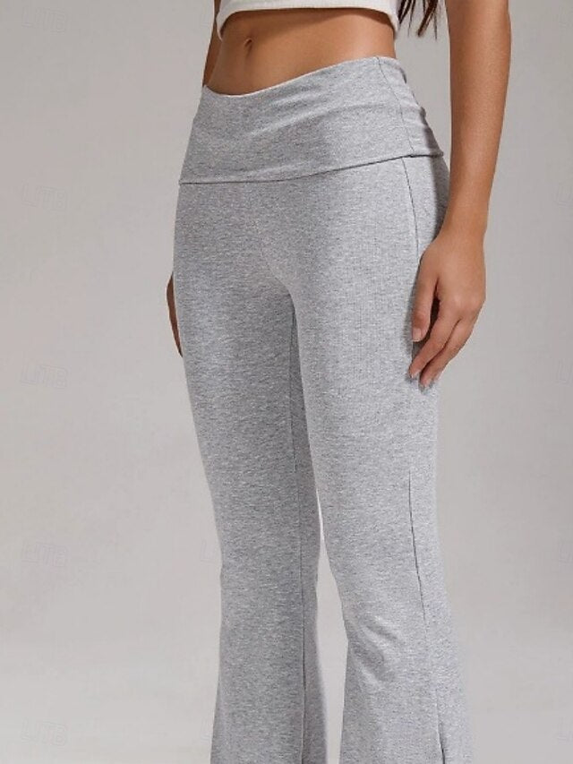 Women's Trousers Flared Pants Casual Pants Vacation Fashion