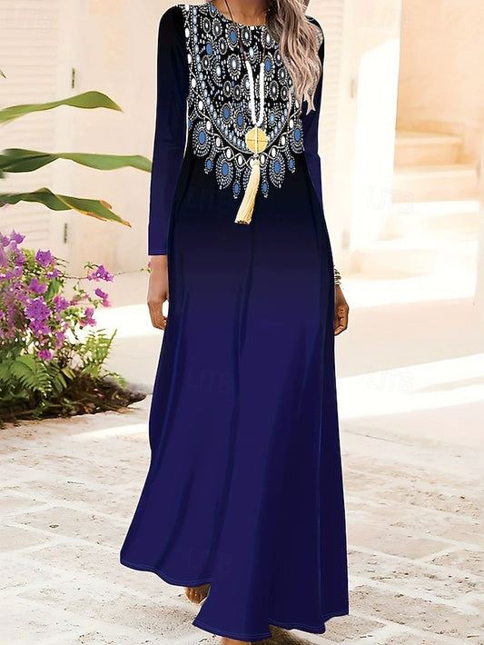 Women's Long Dress Maxi Dress Boho Dress Elegant Vintage