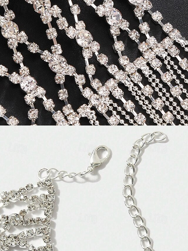 Women's Chain – Crystal Bracelet Hand Rhinestone Luxury