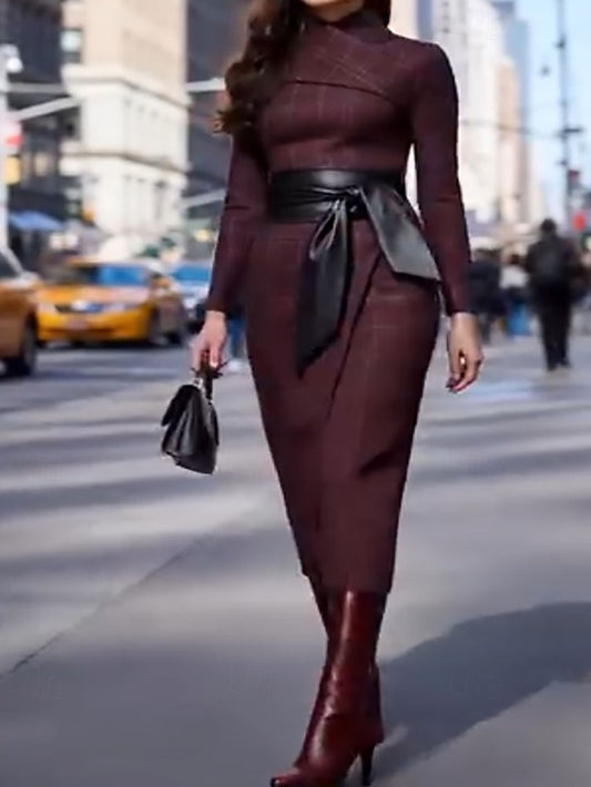 Women's Midi Dress Casual Dress Elegant Fashion Modern