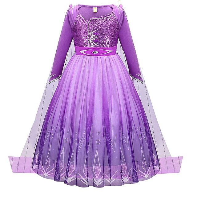 Theme Princess Fairytale Girl Anna Dress Frozen Flower Party