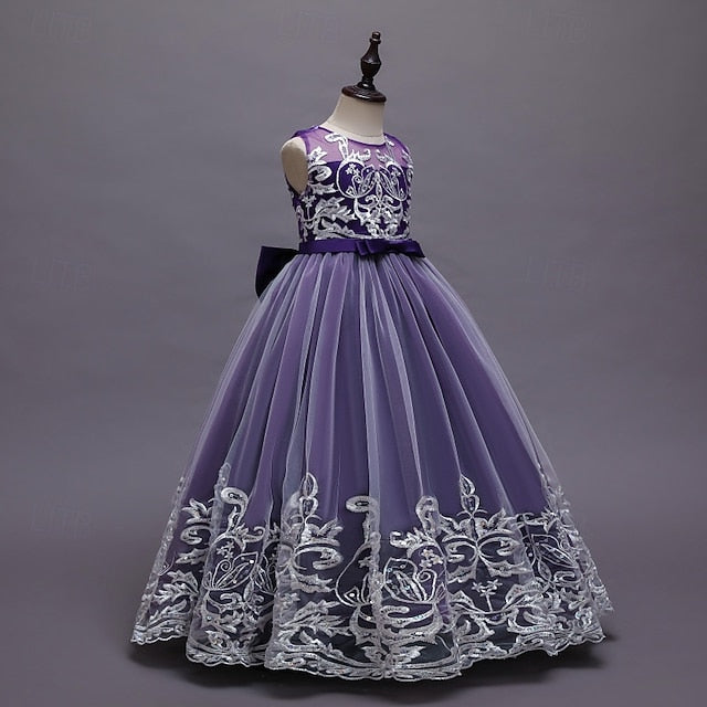 Girls' Princess Flower Dress Kid's Girl