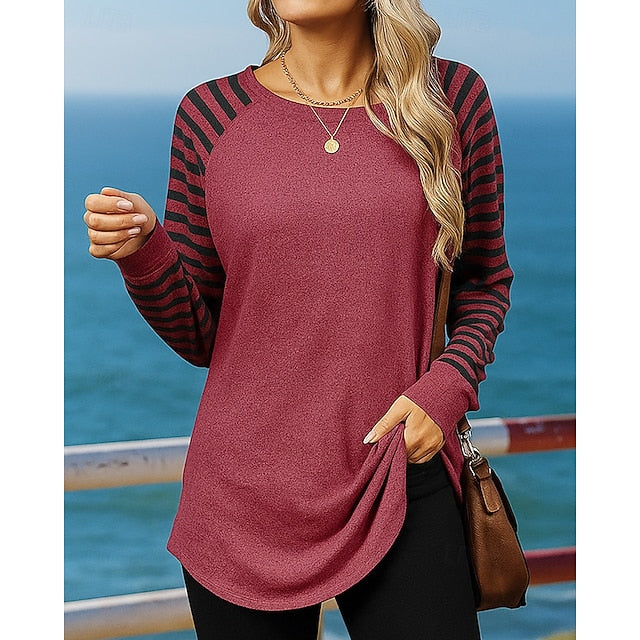Christmas Women's Pullover Sweatshirt Casual Tops Long