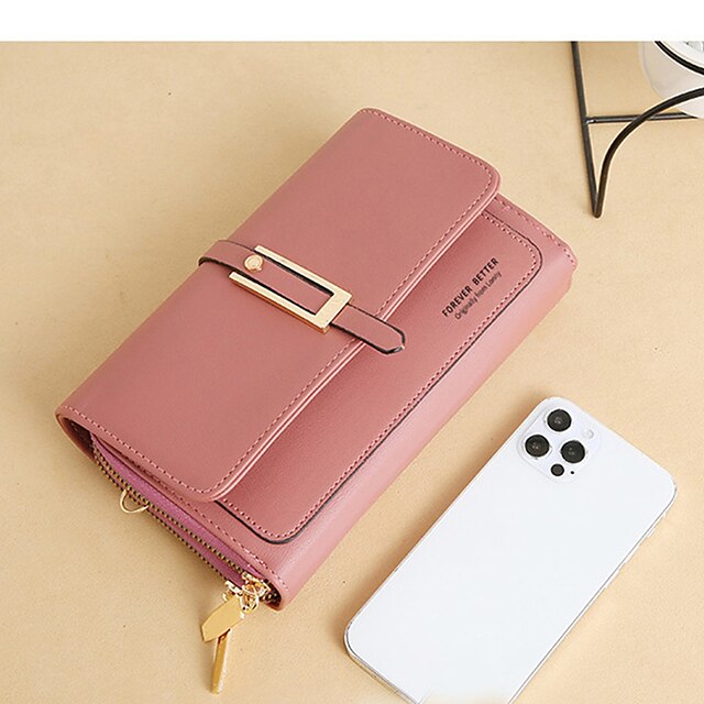 PU Bag Leather Women's Phone Mobile Wallet Crossbody