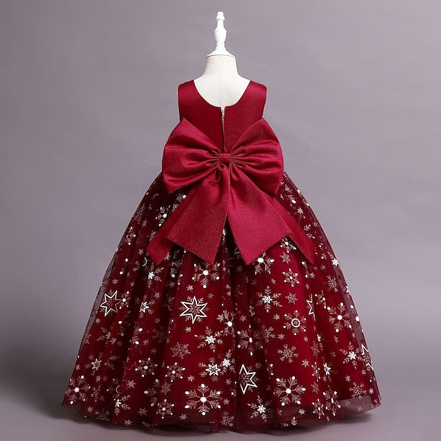 A Kids Wedding Party Flower Dress Girls' Line Little