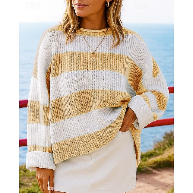 Women's Lounge Top Knitted Sweatshirt Long Sleeve Top