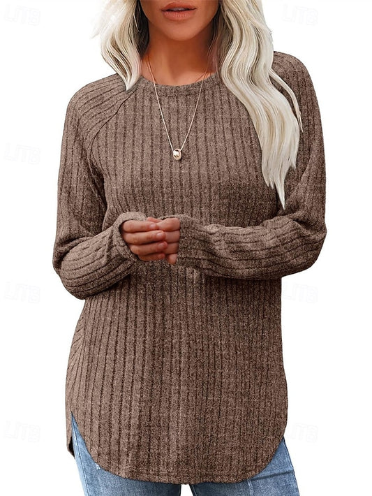 Women's Sweater Pullover Daily Stylish Casual Solid Color