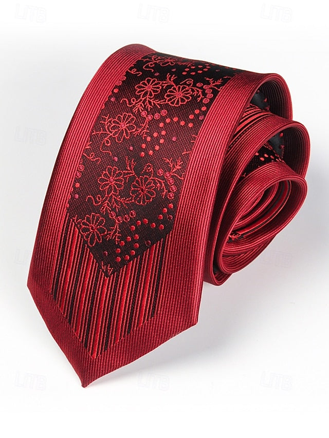 Positioning - Tie Men's Narrow Pattern 6cm Stripe